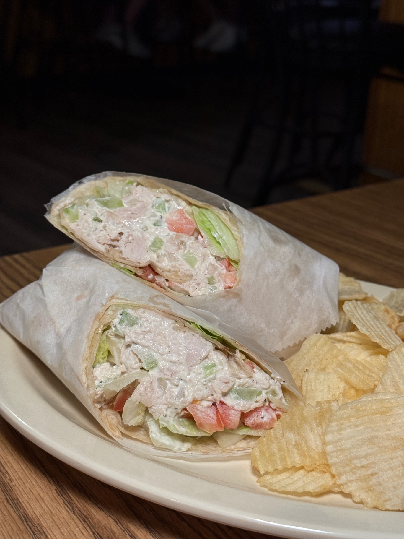 Chicken salad wrap