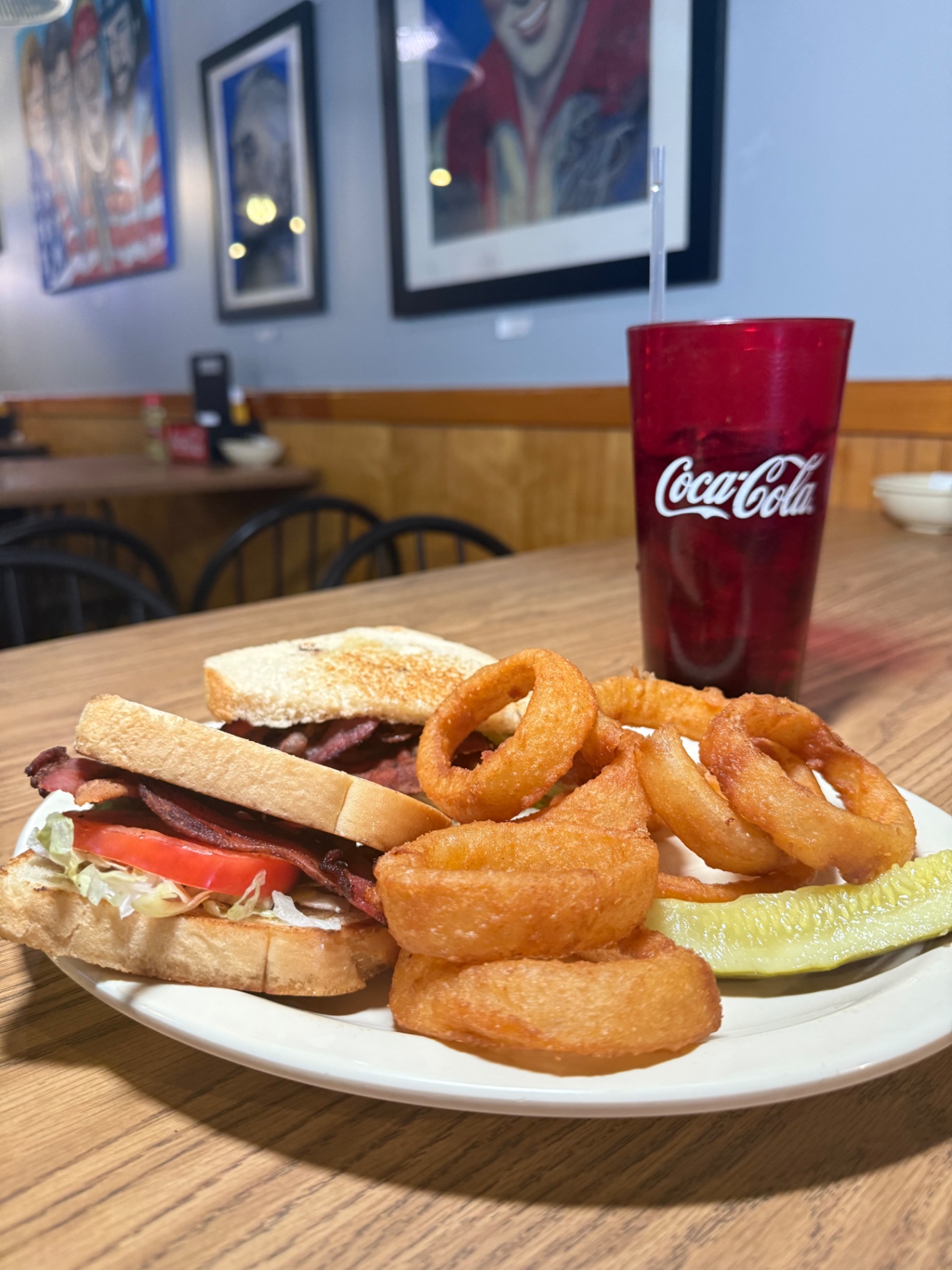 BLT with onion rings